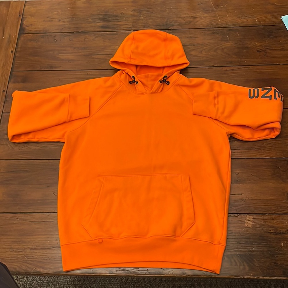 Orange Grundéns hoodie Large